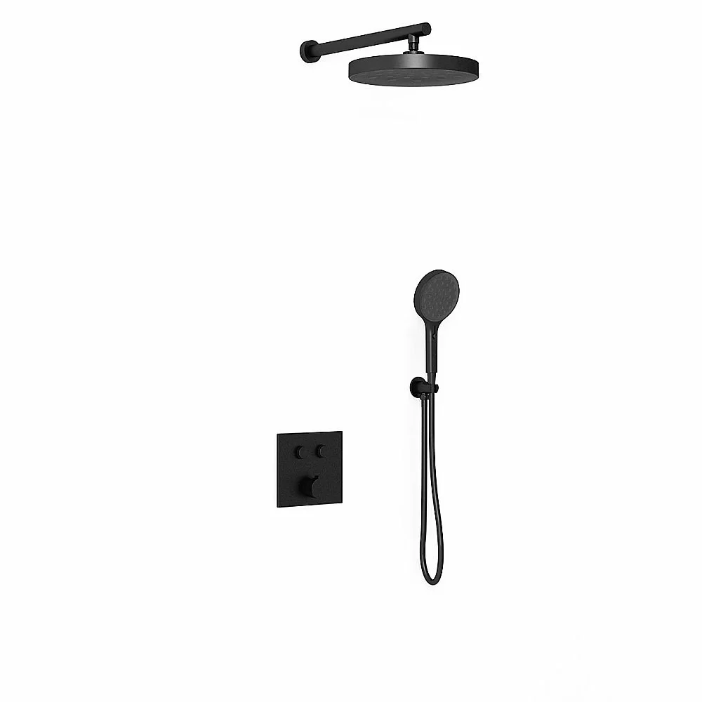 Душевая система Vincea Inspire VSFW-4I212MB черная матовая купить в интернет-магазине сантехники Sanbest