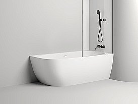 Ванна Salini Sofia Corner R S-Stone 170x85 102524M белая матовая купить в интернет-магазине Sanbest