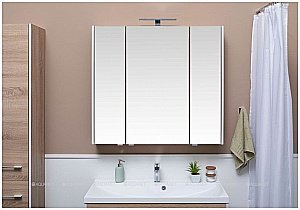 Зеркальный шкаф Aquanet Августа 100 дуб сонома купить в интернет-магазине сантехники Sanbest