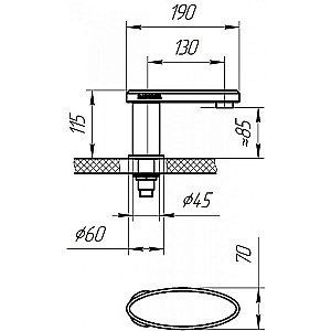 Излив Радомир Лорен 1-28-2-0-0-664 купить в интернет-магазине сантехники Sanbest