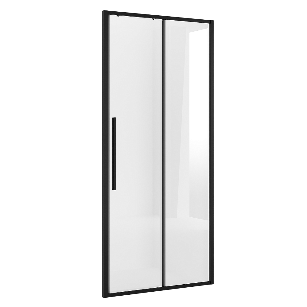 Душевая дверь Niagara Nova NG-84-9AB 90 стекло прозрачное/профиль черный матовый купить в интернет-магазине Sanbest