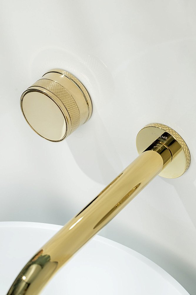 Смеситель для раковины Boheme Prestige 152-2-G-PR золото купить в интернет-магазине сантехники Sanbest