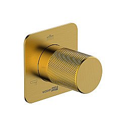 Дивертор Wasserkraft Schunter A307 3 выхода, золото матовое для смесителя в интернет-магазине сантехники Sanbest