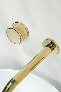 Смеситель для раковины Boheme Prestige 152-2-G-PR золото купить в интернет-магазине сантехники Sanbest