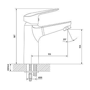 Смеситель для раковины IDDIS Torr TORSB00i01 купить в интернет-магазине сантехники Sanbest
