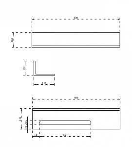 Полочка для ванной комнаты Abber STEIN AS1655 60 белая купить в интернет-магазине сантехники Sanbest