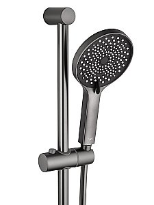 Смеситель для ванны с душевым гарнитуром и термостатом WONZON & WOGHAND SOLID, Темный графит (WW-C2011-A-BGG) купить в интернет-магазине сантехники Sanbest