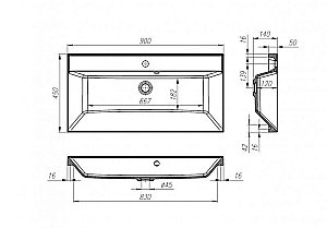 Тумба с раковиной BelBagno VITTORIA 2C SO 90 Grigio Opaco для ванной в интернет-магазине Sanbest