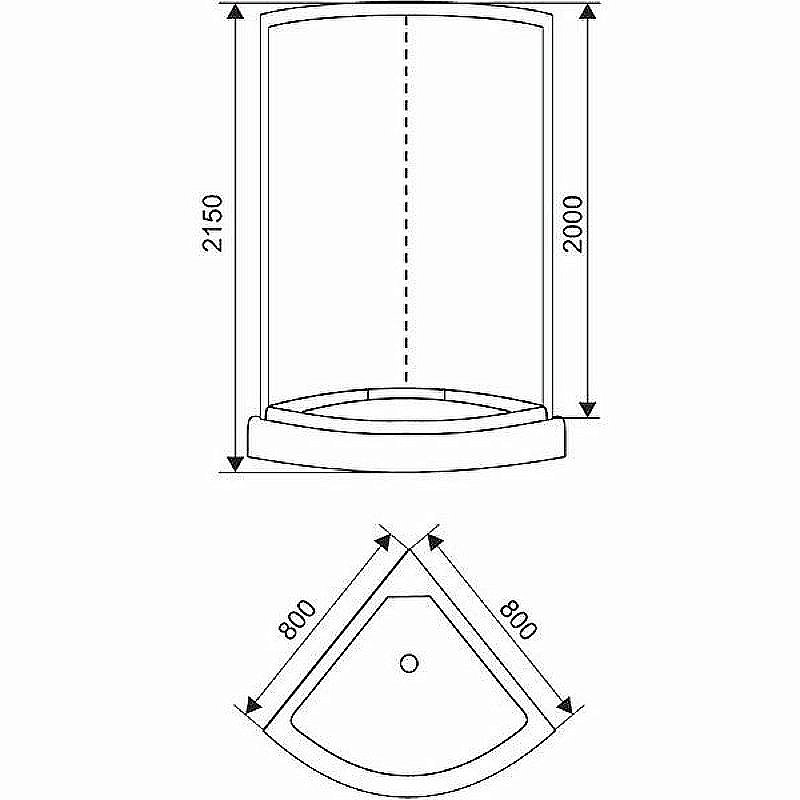 Душевая кабина Arcus Style S-30 80x80 купить в интернет-магазине Sanbest