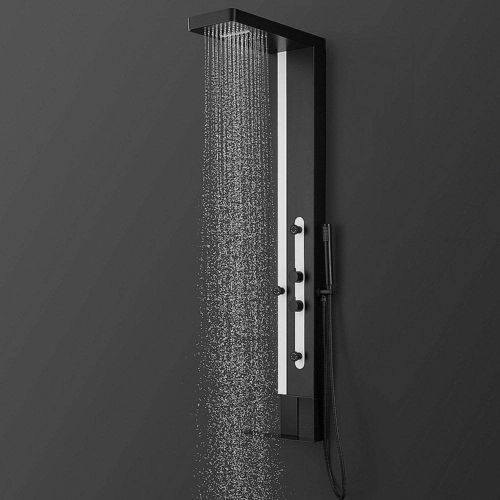 Душевая панель Black&White Gravity GR027 черная/белый купить в интернет-магазине сантехники Sanbest