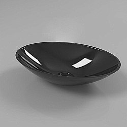 Раковина накладная WhiteCross Aquamarine 56 0715.056035.101 черная купить в интернет-магазине Sanbest