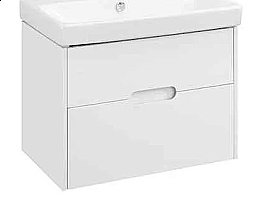 Тумба под раковину Акватон Оливия 70 1A254301OL010 белая матовая купить в интернет-магазине сантехники Sanbest