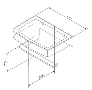 Держатель туалетной бумаги AM.PM Inspire 2.0 A50A341500 купить в интернет-магазине сантехники Sanbest