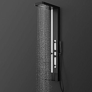 Душевая панель Black&White Gravity GR027 черная/белый купить в интернет-магазине сантехники Sanbest