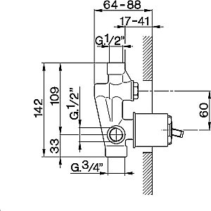 Встраиваемая часть смесителя Cisal Arcana ZA00221004 купить в интернет-магазине сантехники Sanbest