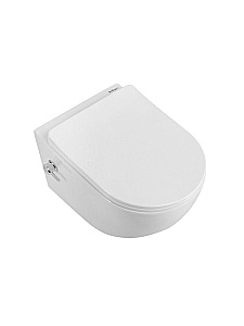 Унитаз подвесной BelBagno Marino BB7026CH-TOR-BS/SC белый, с функцией биде и смесителем, безободковый, с крышкой микролифт, слив-торнадо купить в интернет-магазине Sanbest