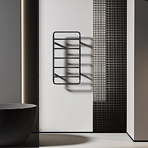 Полотенцесушитель электрический WONZON & WOGHAND WISMAR, Черный (WW-AL202-MB) купить в интернет-магазине сантехники Sanbest