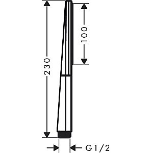 Душевая лейка Hansgrohe Rainfinity 26866990 золото купить в интернет-магазине сантехники Sanbest