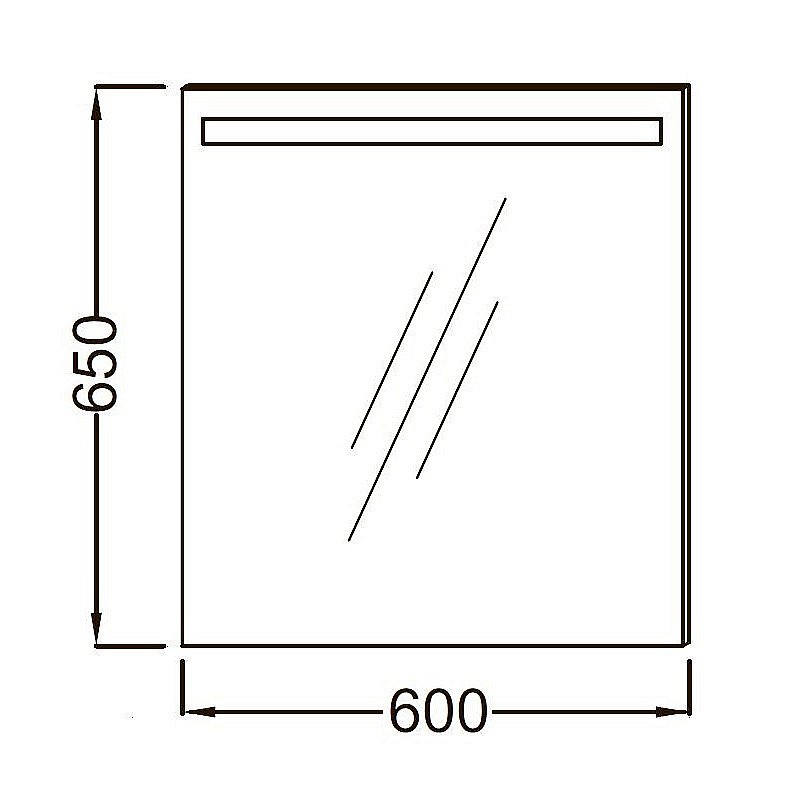 Зеркало Jacob Delafon PARALLEL EB1411RU-NF 60 в ванную от интернет-магазине сантехники Sanbest