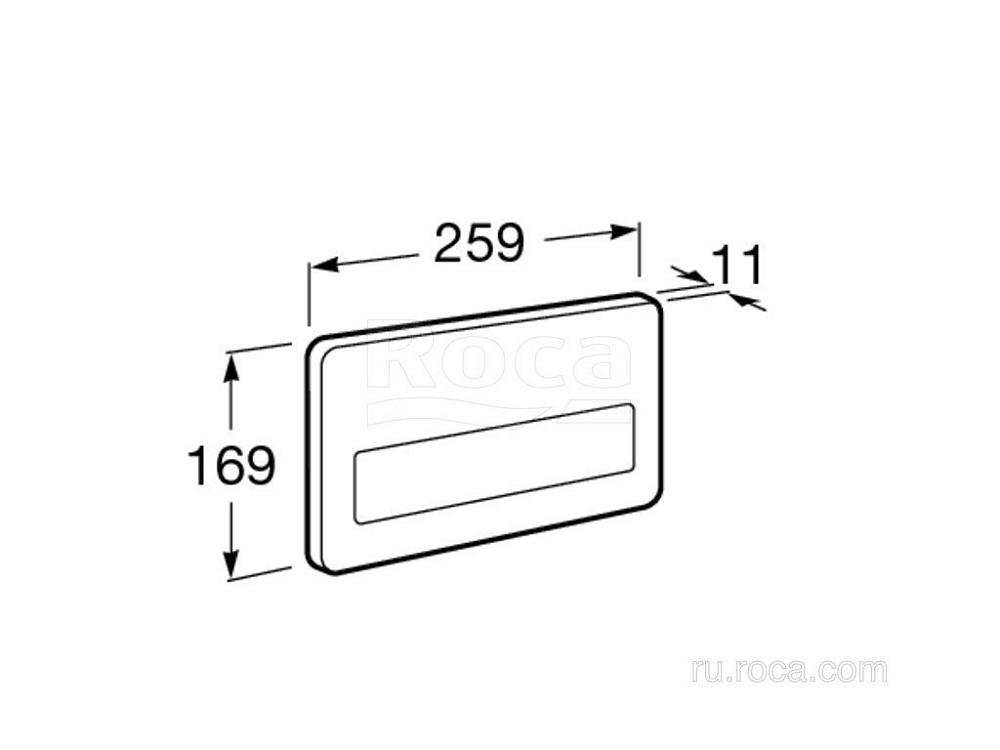 Кнопка для инсталляции Roca PL-3 890097104 купить в интернет-магазине сантехники Sanbest