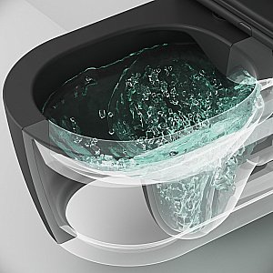 Унитаз подвесной AM.PM Func C8F1701MBSC черный матовый, безободковый купить в интернет-магазине Sanbest