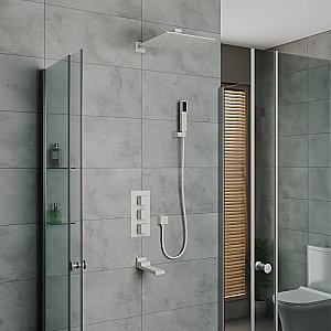 Душевая система D&K Bayern.Liszt DA2515608A04 белая матовая купить в интернет-магазине сантехники Sanbest