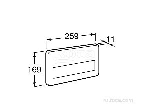 Кнопка для инсталляции Roca PL-3 890097104 купить в интернет-магазине сантехники Sanbest