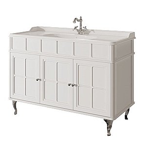 Тумба с раковиной Caprigo Borgo 120 c 3 дверками белая для ванной в интернет-магазине Sanbest