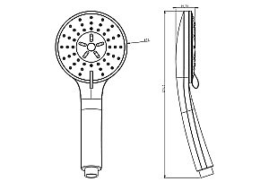 Душевая лейка Koller Pool SH0531 купить в интернет-магазине сантехники Sanbest