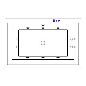Ванна акриловая EXCELLENT Crown Lux SMART WAEX.CRO19.SMART.GL 190x120 белая с гидромассажем купить в интернет-магазине Sanbest