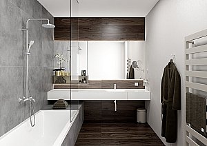 Смеситель для раковины Hansgrohe Vernis Blend 100 71551000 купить в интернет-магазине сантехники Sanbest