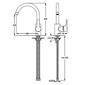 Смеситель для кухни Ideal Standard Connect B9932AA купить в интернет-магазине сантехники Sanbest
