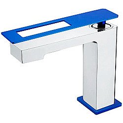 Смеситель для раковины Boheme Q 141-CRUW хром/синий купить в интернет-магазине сантехники Sanbest