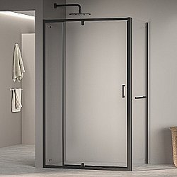 Душевой уголок RGW Passage PA-078-1B (PA-008B + Z-060-2B) 100х90 3508078109-14 стекло прозрачное/профиль черный купить в интернет-магазине Sanbest