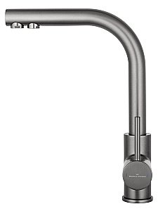 Смеситель для кухни c подключением фильтра WONZON & WOGHAND, Темный графит (WW-88458005-BGM) купить в интернет-магазине сантехники Sanbest