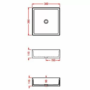 Раковина накладная Artceram Scalino 38 SCL001 05 00 Bianco Matt купить в интернет-магазине Sanbest
