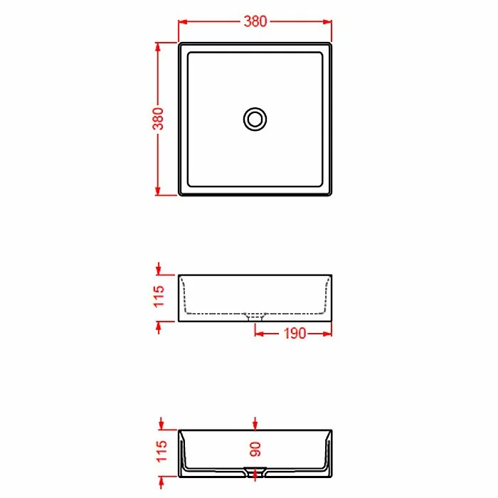 Раковина накладная Artceram Scalino 38 SCL001 05 00 Bianco Matt купить в интернет-магазине Sanbest