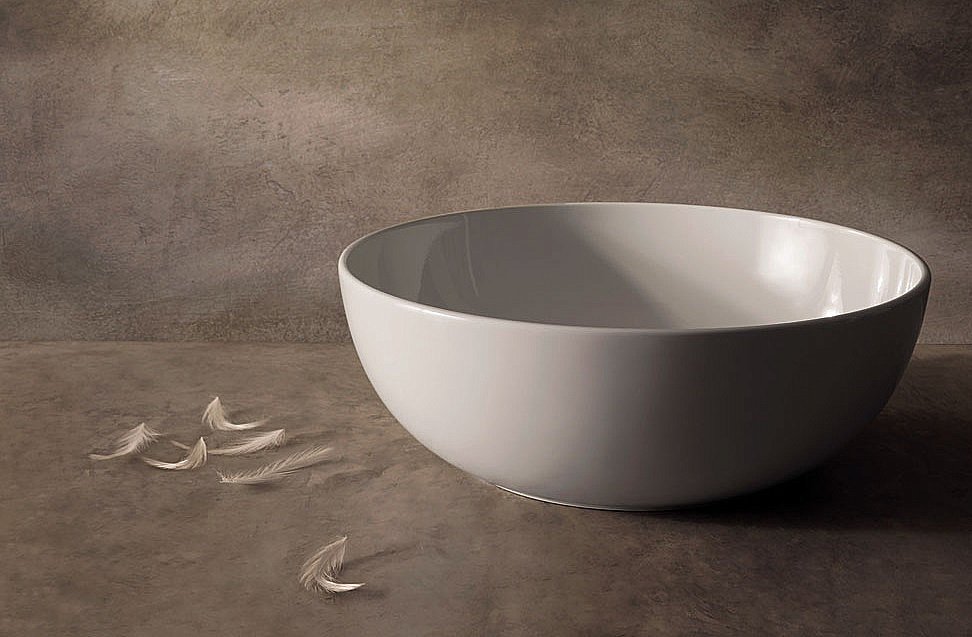 Раковина накладная Globo T-Edje 37 B6T37.BI*0 белая купить в интернет-магазине Sanbest