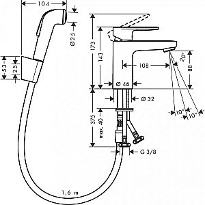 Смеситель Hansgrohe Vernis Blend 71215000 купить в интернет-магазине сантехники Sanbest