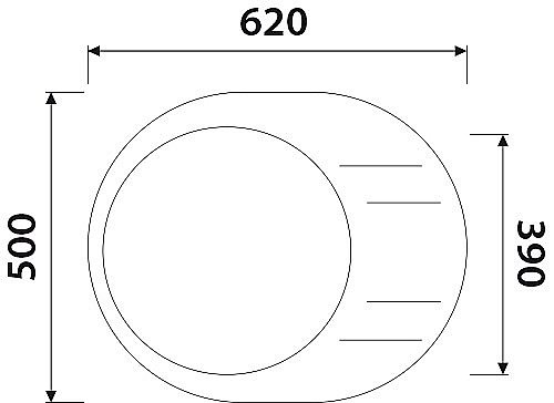 Мойка кухонная Kaiser KGMO-6250-J жасмин купить в интернет-магазине сантехники Sanbest