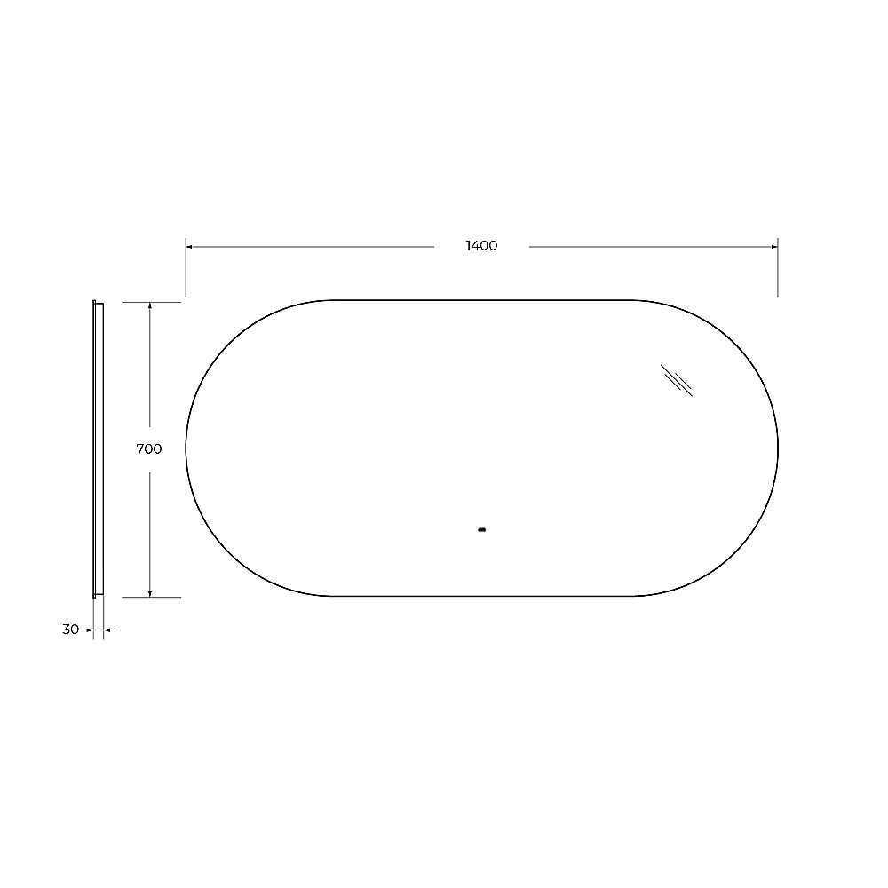 Зеркало с LED подстветкой Cezares VAGUE CZR-SPC-MOV 140x70 в ванную от интернет-магазине сантехники Sanbest