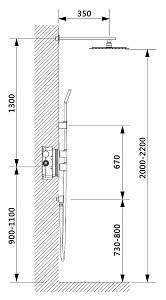 Душевая система Timo Petruma SX-5059/00SM хром купить в интернет-магазине сантехники Sanbest