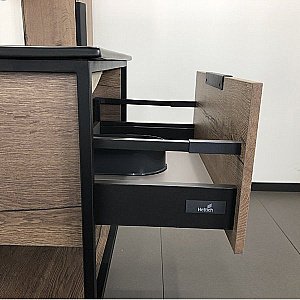 Тумба с раковиной Comforty Бонн 00-00001936 75 дуб темный для ванной в интернет-магазине Sanbest