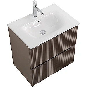 Тумба с раковиной BelBagno 60 UNO-MINI-600-2C-SO-СO+BB-8099-3-60 бежевая матовая для ванной в интернет-магазине Sanbest