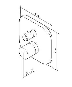 Смеситель для душа AM.PM Sensation F3075600 купить в интернет-магазине сантехники Sanbest