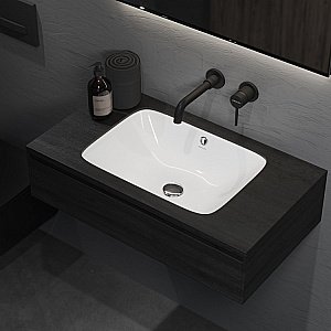 Раковина Berges Ego 55 181006 белая купить в интернет-магазине Sanbest