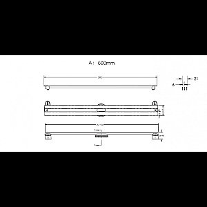 Душевой лоток BERGES SUPER Slim 095152 черный купить в интернет-магазине Sanbest