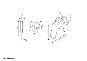 Гигиенический душ AM.PM X-Joy F40H85A00 купить в интернет-магазине сантехники Sanbest