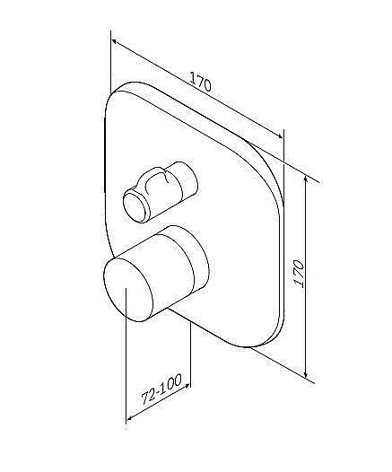 Смеситель для душа AM.PM Sensation F3075600 купить в интернет-магазине сантехники Sanbest