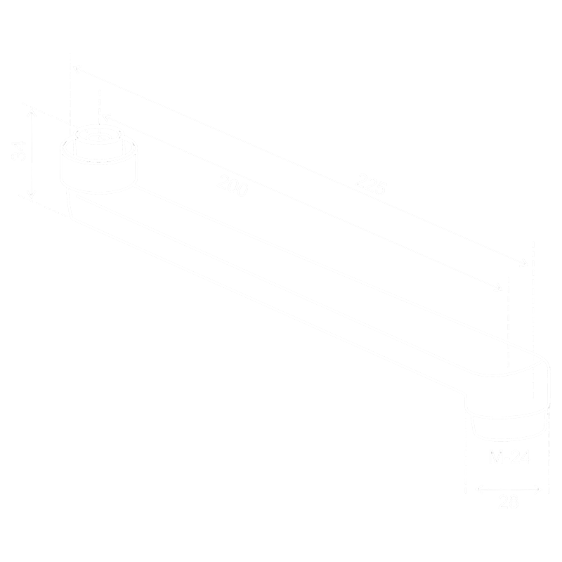 Излив для ванны Elghansa SPARES SO-20 хром купить в интернет-магазине сантехники Sanbest